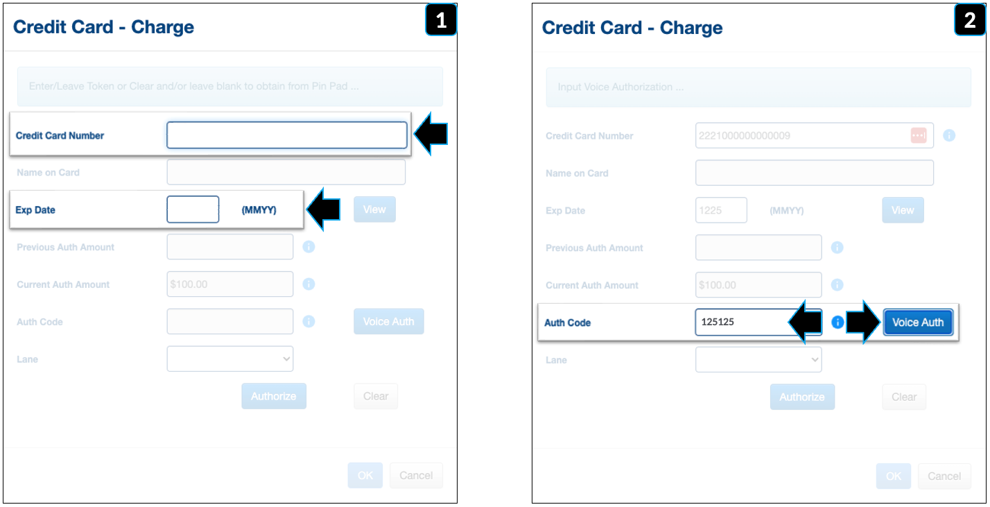 Enter Credit Card Voice Auth (Cloud)